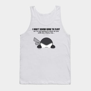 I don't know how to flirt x I'M A NINJA Tank Top